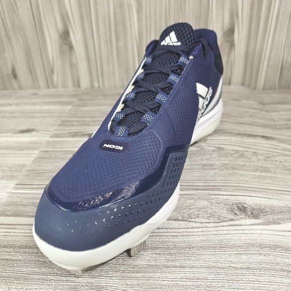 Adidas Icon 7 Low Top Metal Baseball Cleats-Navy/White-S23853-Men\'s Size 13 NEW main image 15